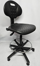 Poly Draughtsman / Laboratory Chair with Foot Ring, Mid Back, Polyurethane BIFMA