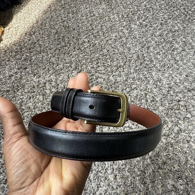 Coach 5700 Black Burnished Cowhide Leather Belt Size 30  display picture 2