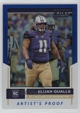 2017 Score Rookies Artist's Proof /35 Elijah Qualls #419 Rookie RC