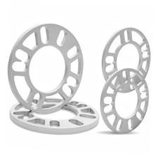 4 Pack Universal Wheel Spacers, 5/16" 8mm Die Cast 8mm-Pack of 4 Silver