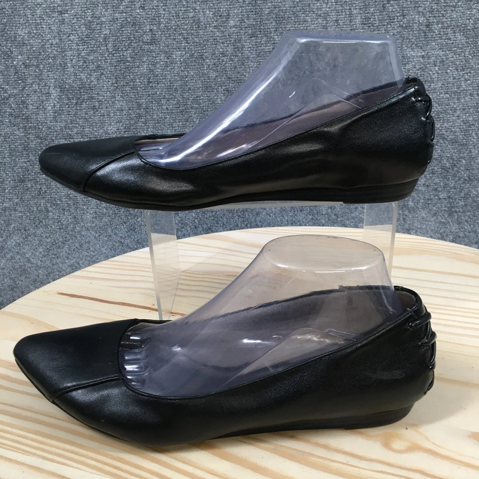 LifeStride Zapatos Mujer 9.5 M Lindos Informales Sin Cordones Punta Ballet Pisos Negros Foto 2 de 4
