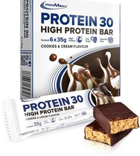 IronMaxx Protein 30 Bar Multipack, 6 × 35 g Proteinriegel, Cookies & Cream