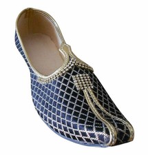 Men Wedding Shoes Jutties Leather Handmade Indian Khussa Loafers Mojaries US 6