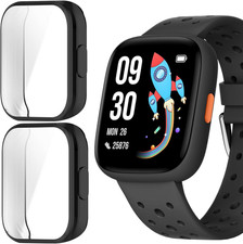 Compatible for BIGGERFIVE BW02 Smart Watch Case, TPU Case with Screen Protector