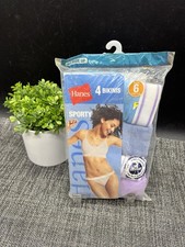 Hanes Sporty 4 Pack Bikini Panties Size 6 New 2006