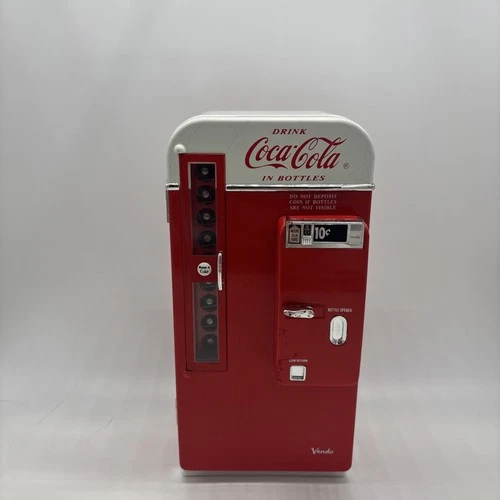 Vintage 1994 Vendo Coca Cola Diecast Metal Musical Bank Vending Machine -
