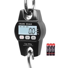 Fuzion Hanging Scale 660lb, Heavy Duty Crane Scale, Aluminum Body, Stainless ...