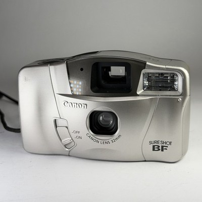 Filmkamera Canon Sureshot BF silber Vintage 35mm Point and Shoot getestet funktioniert