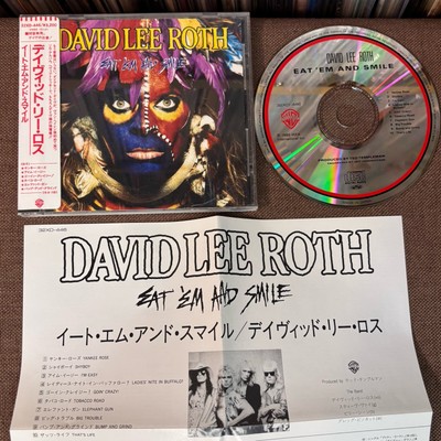 DAVID LEE ROTH Eat 'Em And Smile JAPAN CD 32XD-446 STICKER-OBI +INSERT Van Halen