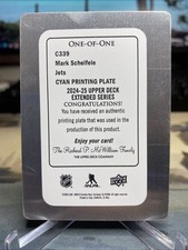 2024-25 Upper Deck UD Canvas Cyan printing plate 1/1 Mark Schelfele