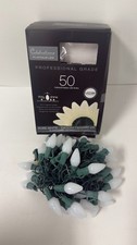 Celebrations Platinum LED C7 Pure White 50 ct String Christmas Lights 24.5 ft.
