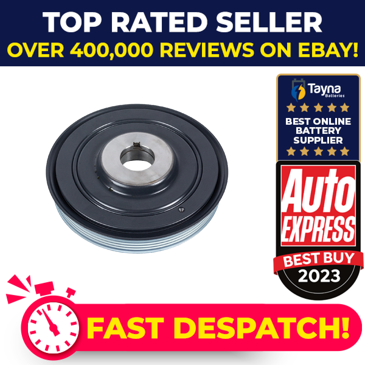 Crankshaft Pulley fits CITROEN C8 2.0D 2.2D 2002 on Belt 0515L8 0515L9 0515T8