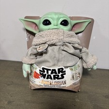 Star Wars The Mandalorian Grogu Baby Yoda 11" Squeeze Blink Doll Disney Mattel