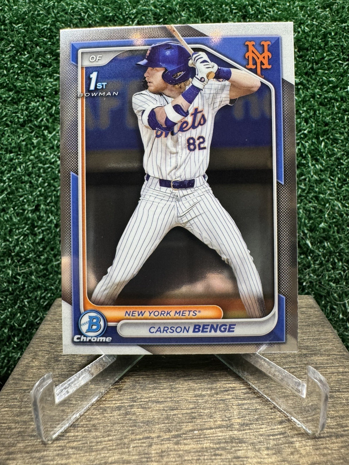 Carson Benge 2024 1st Bowman Chrome Mets Prospect Future OF Starter!