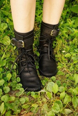 Indies Moccasins W/Seed of Life Secret Pockets: Vibram Sole