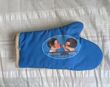 Vintage Blue Hersheys Kisses Milk Chocolate A Kiss For You Graphic Oven Mitt