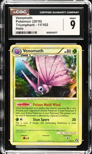Venomoth graded CGC 9 for sale on eBay