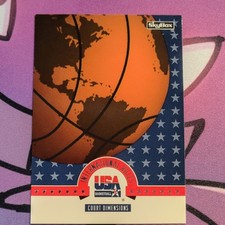 1994 SkyBox USA Basketball Court Dimensions #85 International Rules Card