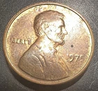 1975-P Lincoln Memorial Cent — photo from another recent sale