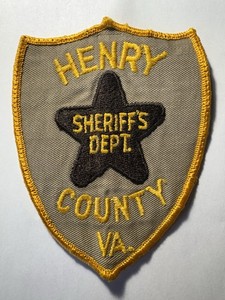 Henry County Virginia Sheriff Patch ~ Obsolete