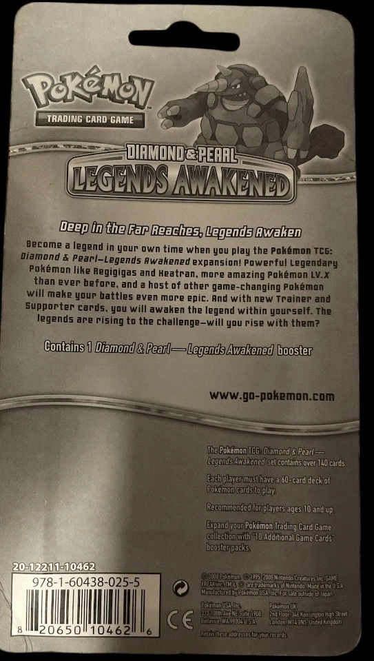 Pokemon Legends Awakened Blister Pack Diamond & Pearl series. New Sealed - Image 2 of 2