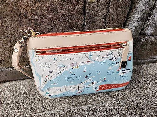 SPARTINA 449 Northeastern Harbors Cartera Pulsera Cremallera, NUEVO - Imagen 5 de 5