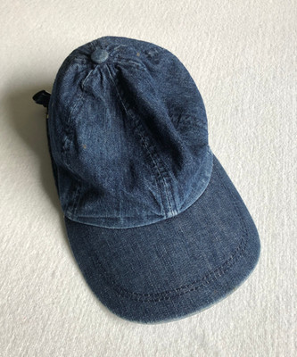 Helly Hansen Vintage Jeans Cap Blau 100% Baumwolle ca. 55cm Umfang Verstellbar