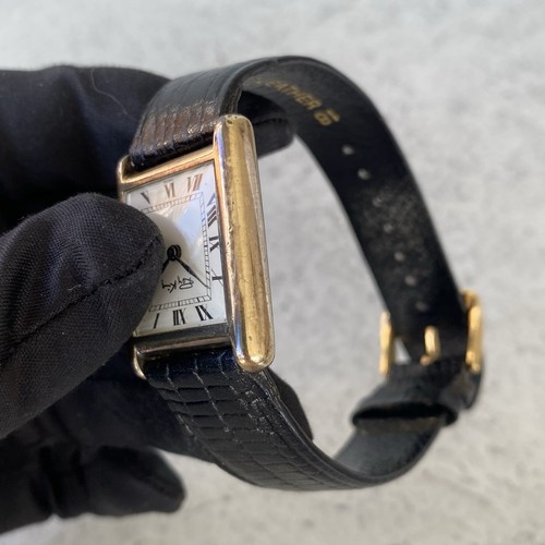 1978 Roy King Tank 925 Sterling Silver Manual Wind Swiss Roman Numeral Watch - Picture 15 of 23