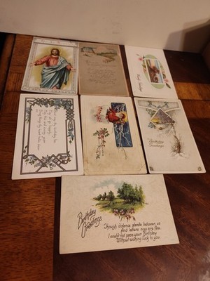 age postcards  hollidays bithday christmas easter 1913