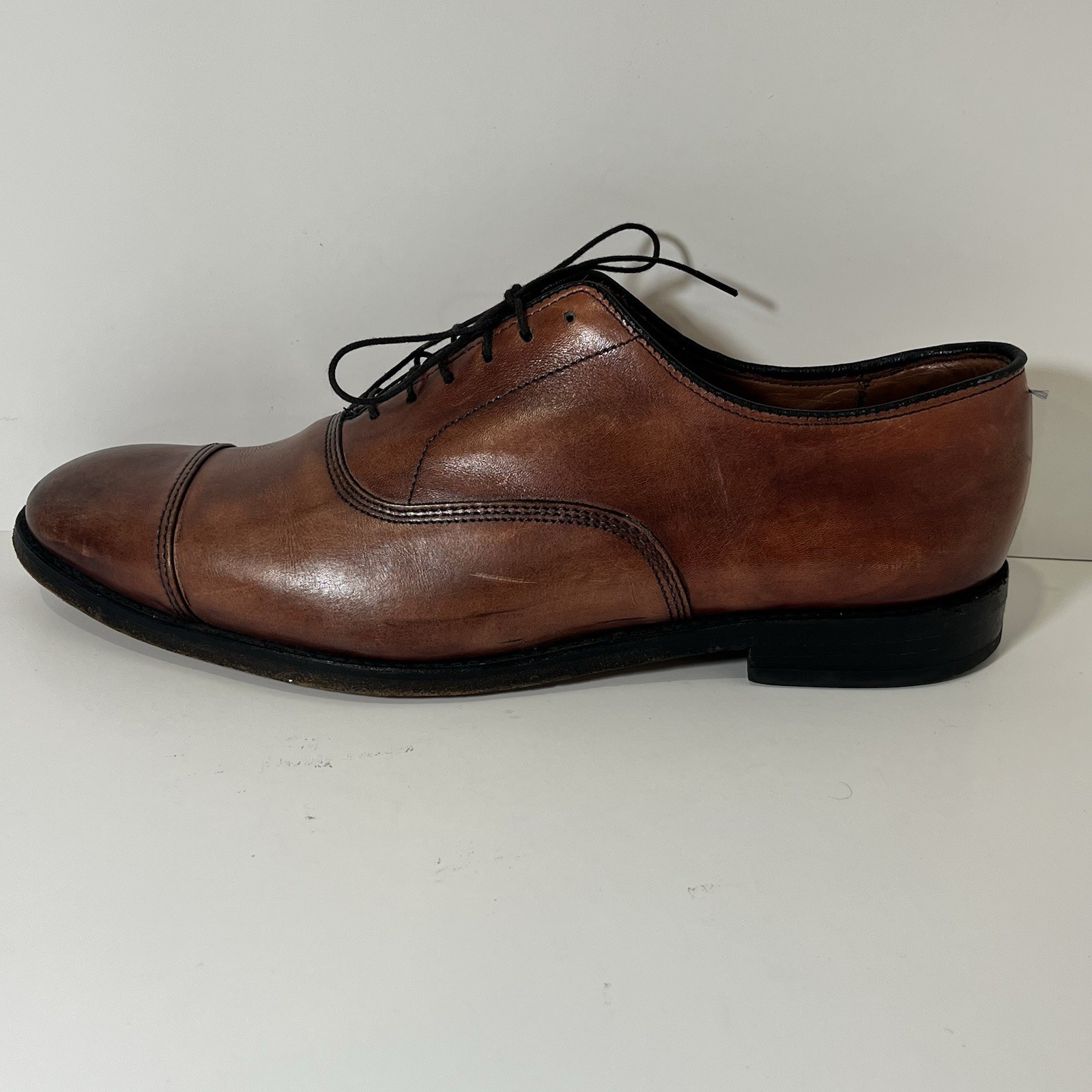 Allen Edmonds Park Avenue Cap-Toe Oxford Dress Shoes Men’s 9.5 D Brown Leather