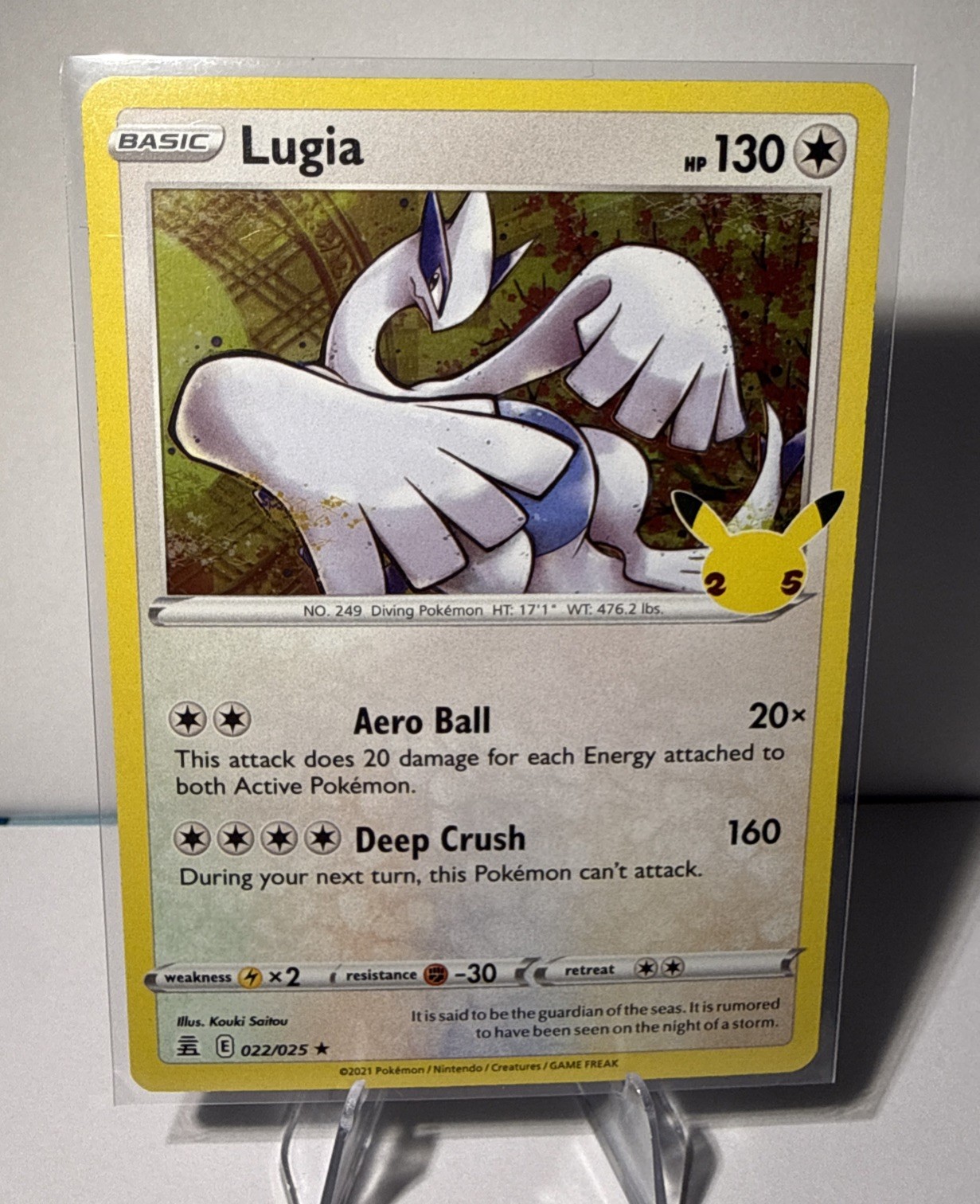 Lugia 22/25 Celebrations Holo Rare Pokémon Card TCG 