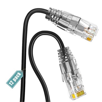 Patchkabel Cat6a 0,15m 10Gbps 550MHz Hochgeschwindigkeits Netzwerkkabel 12 Stück