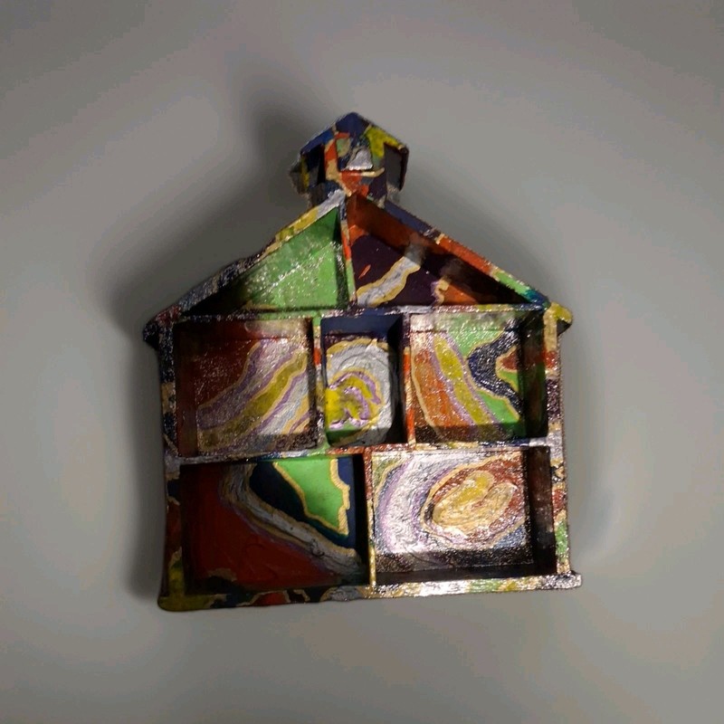 Taylor SWIFT'S Lover House Craft, Handpainted Mini Wood Casa, Gift For Swifties