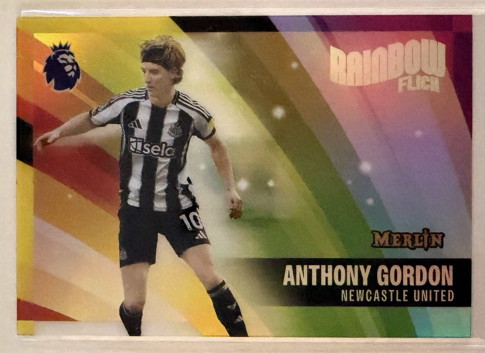 2026 Merlin Premier League Anthony Gordon Rainbow Flick - Case Hit!