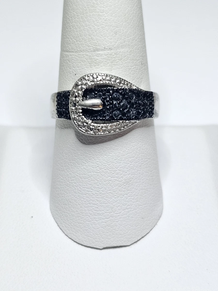 Belt Buckle Ring In Fine Diamond Rings for sale | eBay