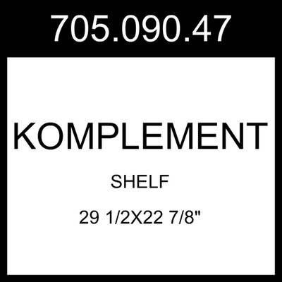 IKEA KOMPLEMENT Shelf Gray-beige  29 1/2x22 7/8'' 705.090.47
