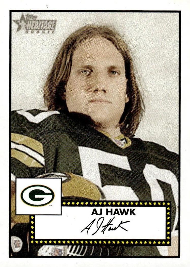 AJ Hawk Topps Heritage #407 Base