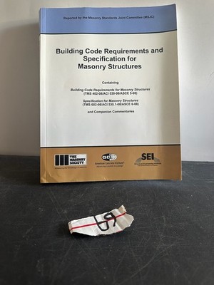 Building Code Requirements Masonry Structures 2008 MSJC TMS ACI SEI