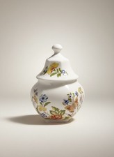 Aynsley Cottage Garden Lidded Trinket Pot Fine Bone China England 11cm