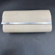Jimmy Choo Ivory Snakeskin Hardshell Eyeglass Medium Case