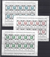 Nederland Netherlands V 886-888 blokken sheets used Amphilex 1967