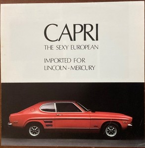 1970 CAPRI BROCHURE / FOLDER / SPECIFICATION SHEET Original Lincoln- Mercury