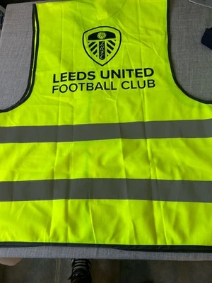 RESULT Leeds United High Visibility Vest L/XL BNWT 26” Pit To Pit