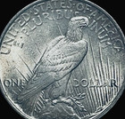 1924 Peace 90% Silver Dollar $1 Philadelphia Mint Lot D2-307 Nice Grade — photo 3