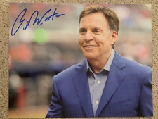 BOB COSTAS SIGNED 8x10 BASEBALL HALL OF FAME ANNOUNCER 8X10