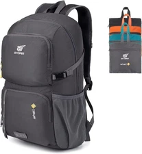 SKYSPER Lightweight Packable Backpack - 30L Hiking Daypack with Wet Darkgray 