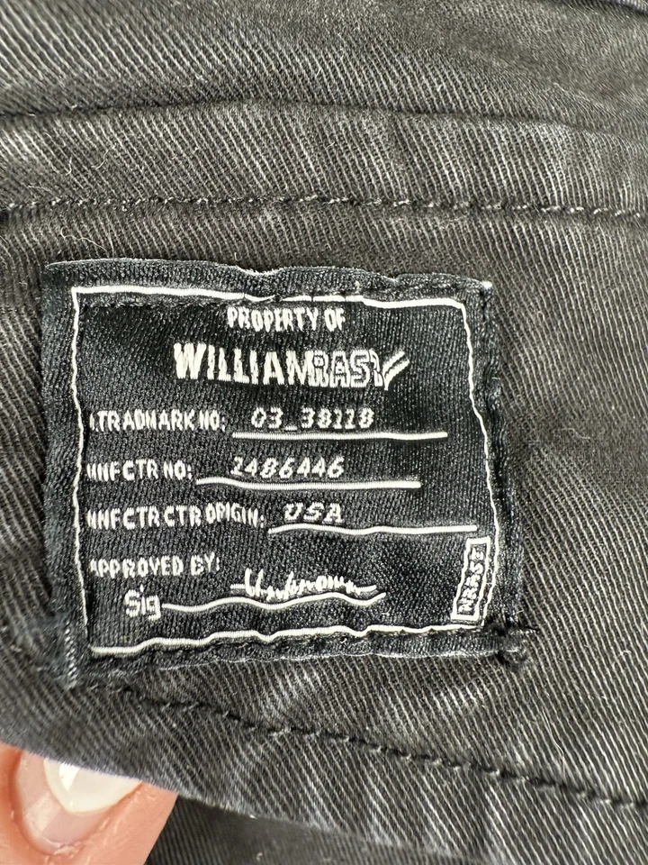 William Rast Black Denim Cotton Blazer Military Jacket Large Bragg Junior - Image 2 of 4