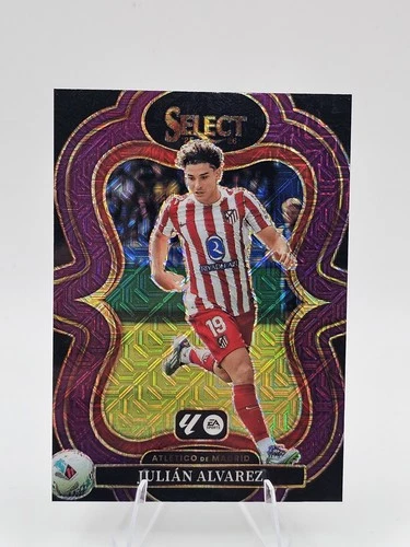 2025-26 Panini Select La Liga #125 Julian Alvarez Purple Mojo