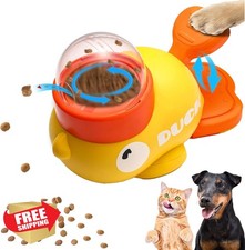 ZHAKKE Duck Dog Cat Treat Dispenser Puzzle Toy Slow Feeder