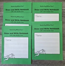 Lot Of 5 Handwriting Without Tears Draw + Write Notebook  With Wide Double Lines
